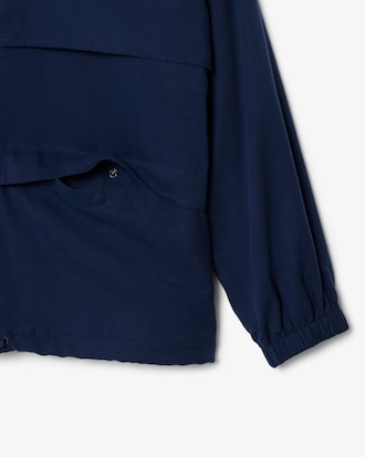 Oversized Linen Blend Track Jacket