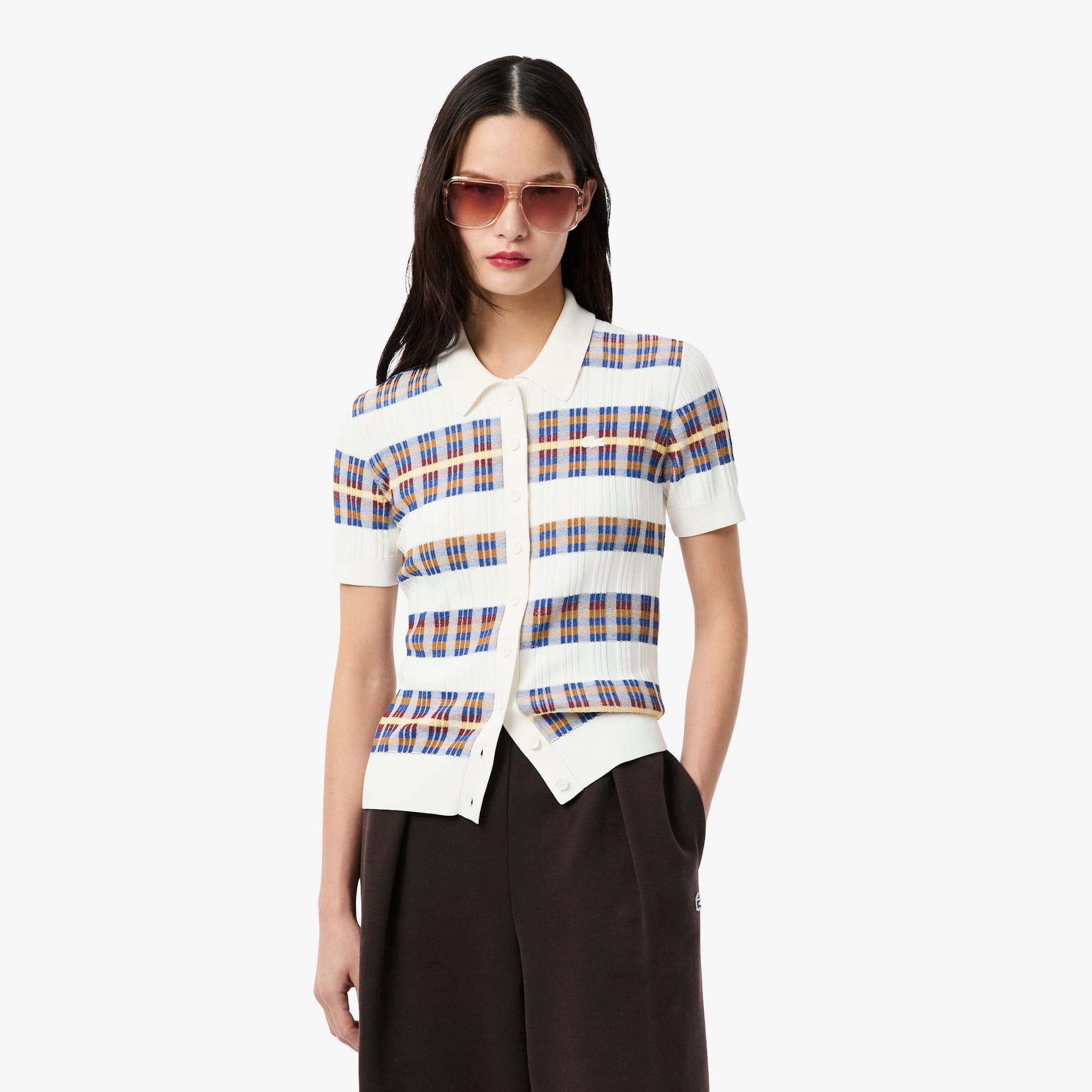 トップス crepuscule Rib Pattern Polo 24AW crepuscule / Rib Pattern Half Zip Polo – CASDAY / キャスデイ