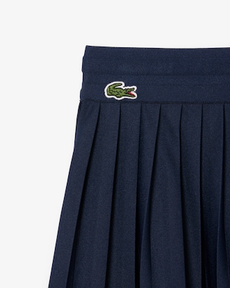 Pleated Jersey Skirt