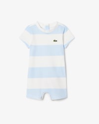 Newborn Striped Interlock Onesie