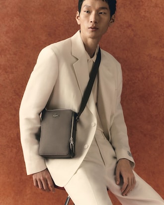 Chantaco Piqu&eacute; Leather Shoulder Bag