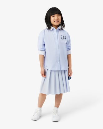 Embroidered Badge Poplin Shirt