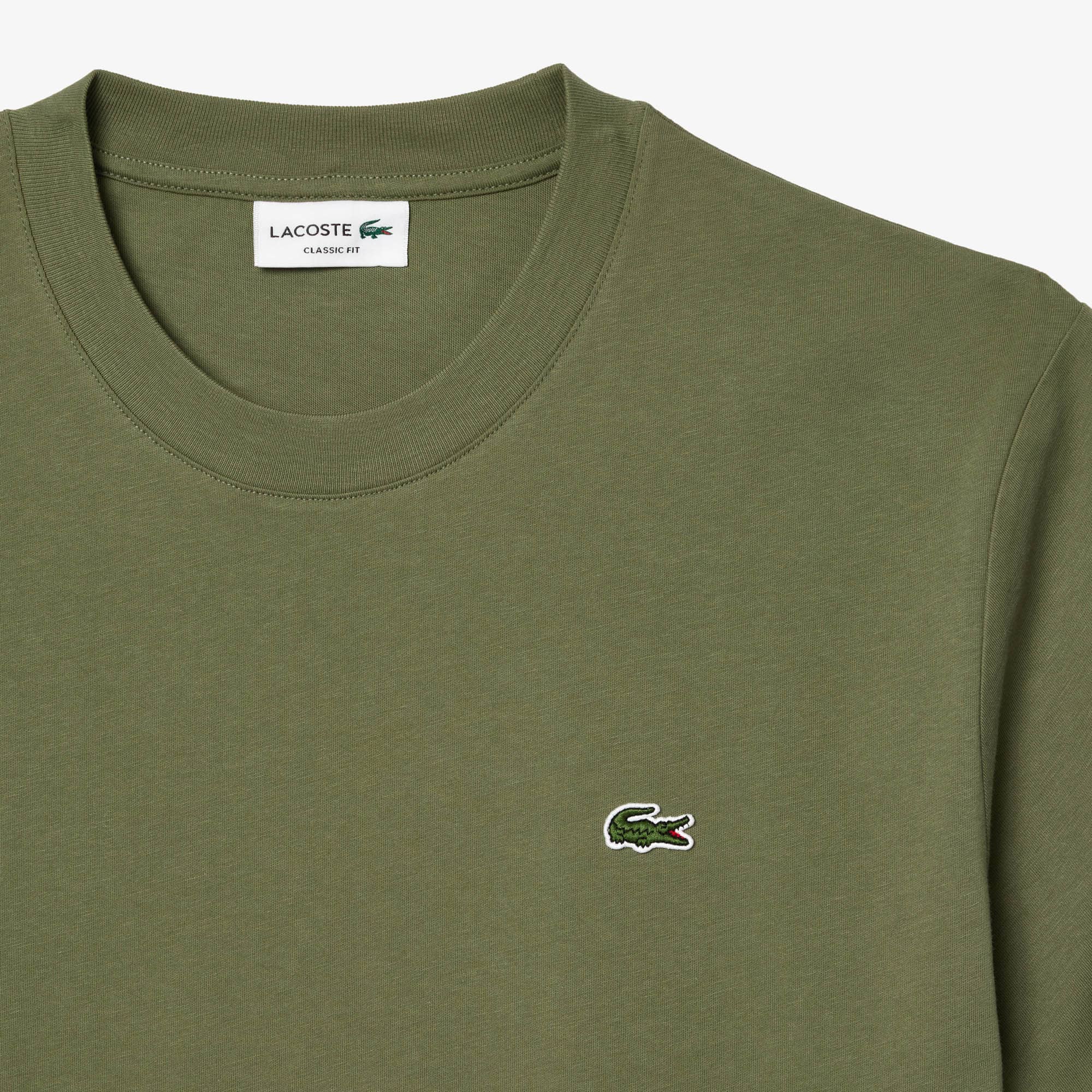 Tシャツ・カットソー LACOSTE Men T-shirt Kaki TH7318 BMY Cotton T-shirt - Men's t-shirts - New In 2025 | Lacoste