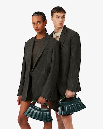 Runway H Lenglen Crocodile Effect Leather Bag