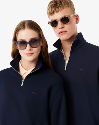 Heavy Fleece Zipper Neck Sweatshirt