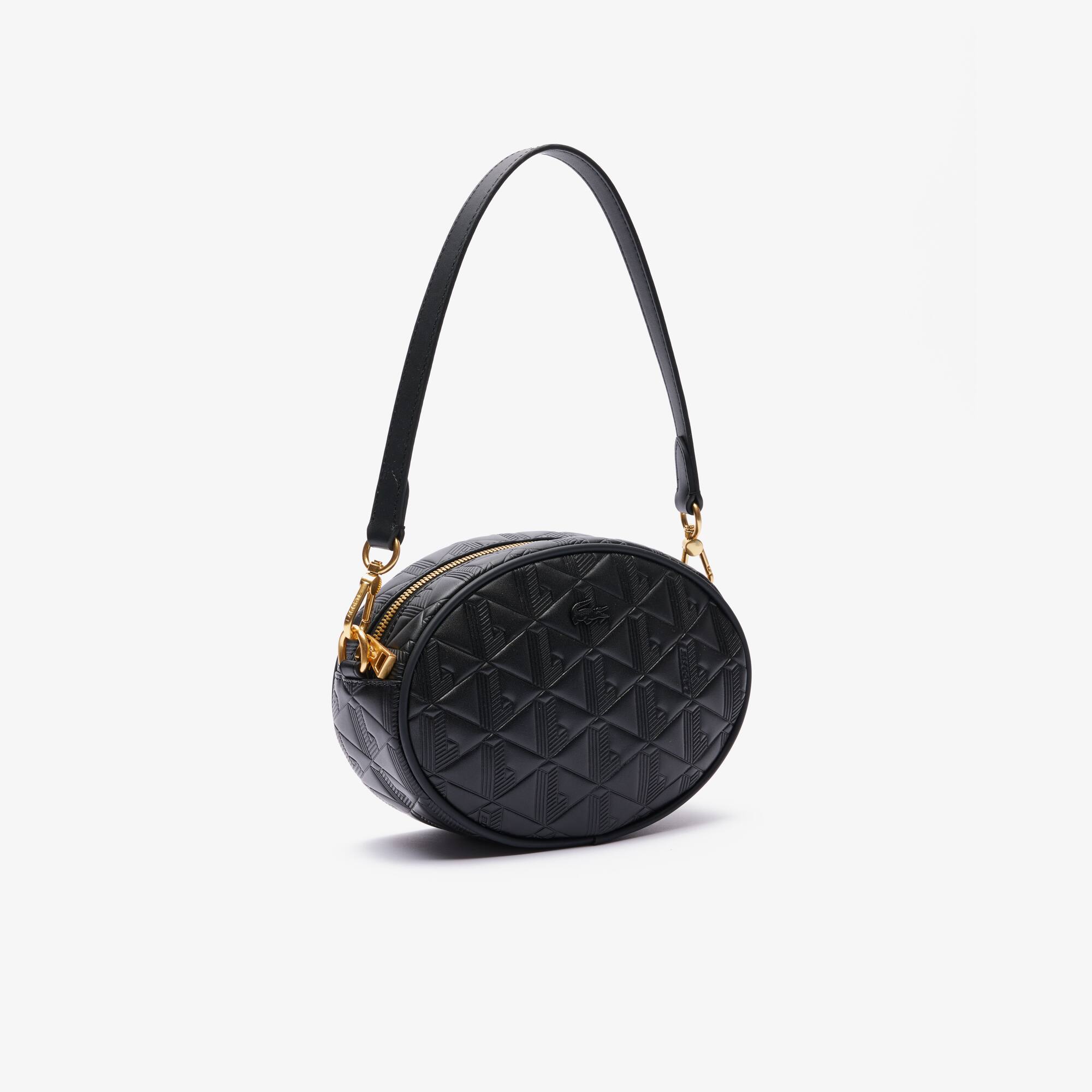 Maheki Oval Embossed Leather Purse - Women