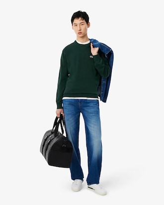 Monochrome Crew Neck Cotton Sweater