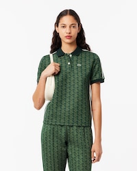 Slim Fit Monogram Jacquard Polo Shirt