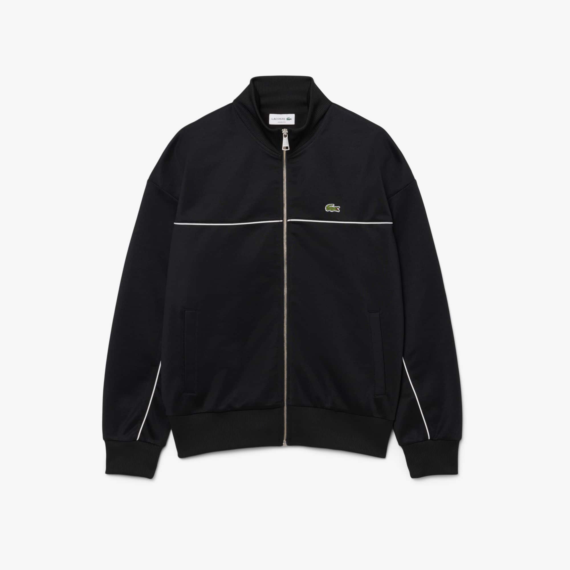 Trim Accent Zipped Sweatshirt - Men's Sweatshirts - New In 2026