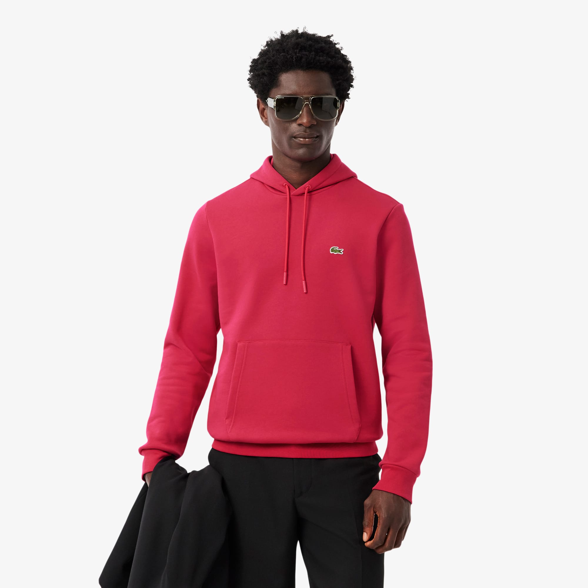 LACOSTE レッド ジャージ US S Men's Hoodie in Organic Cotton: sizes XXS to 6XL | Lacoste UK