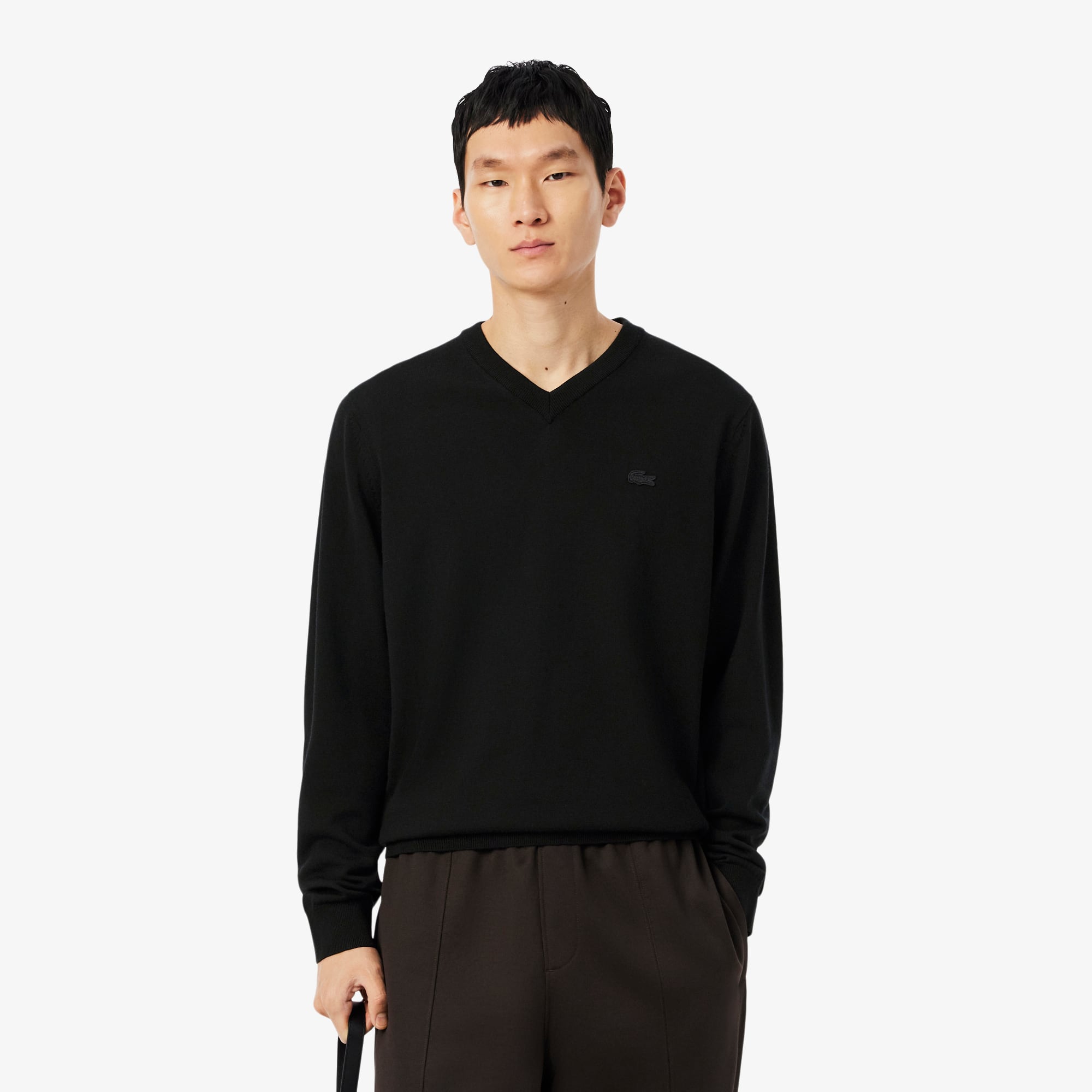 L】ENNOY MERINO WOOL SWEATER (BLACK) L ENNOY MERINO WOOL SWEATER