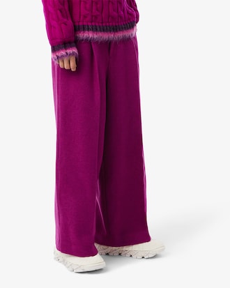 Runway Slub Wool Wide Fit Tailored Pants