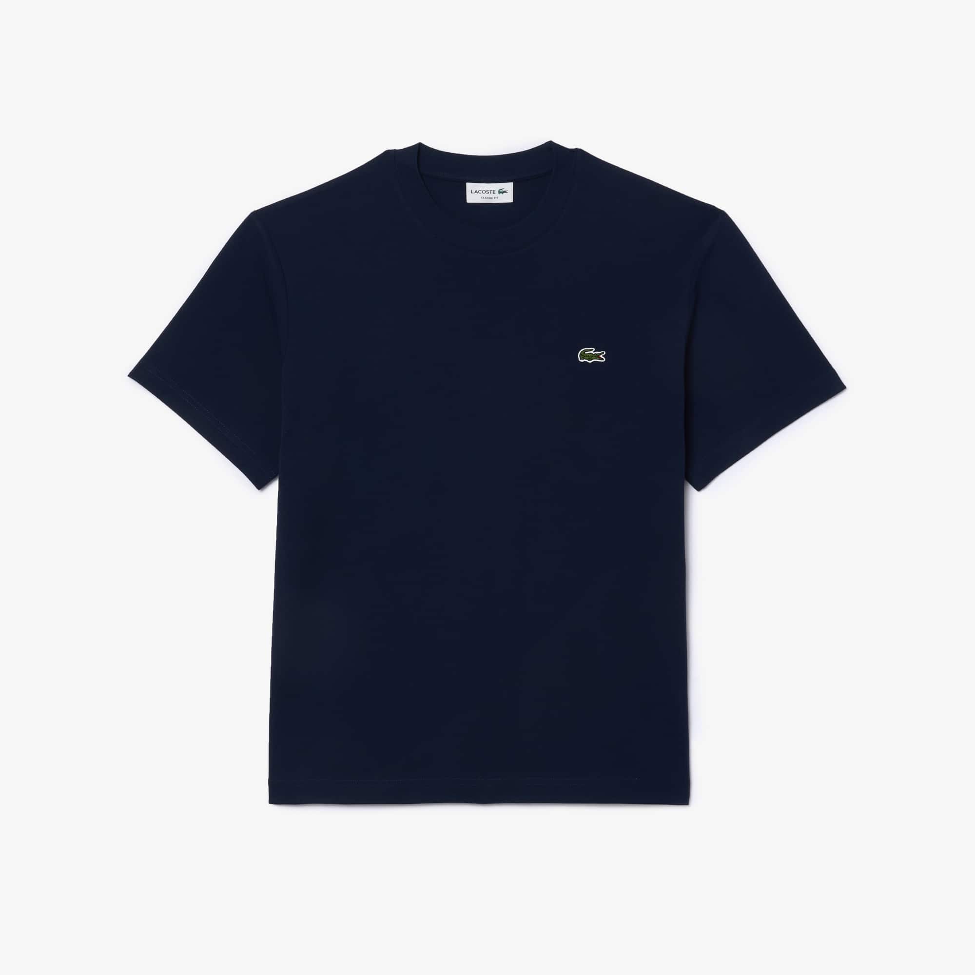Tシャツ・カットソー LACOSTE Men T-shirt Navy TH7318 166 Men's Printed Embroidered Cotton Jersey T-Shirt - T-shirts