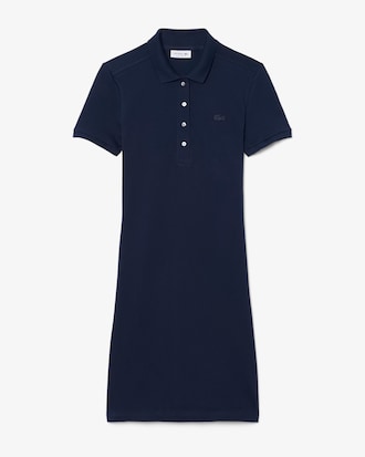 Slim Fit Stretch Piqu&eacute; Polo Dress