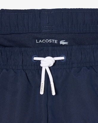 Striped Taffeta Swim Trunks