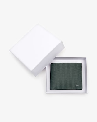 Chantaco Zipped Piqu&eacute; Leather Billfold