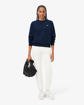 Relaxed Fit Fleece Crew Neck Sweatshirt