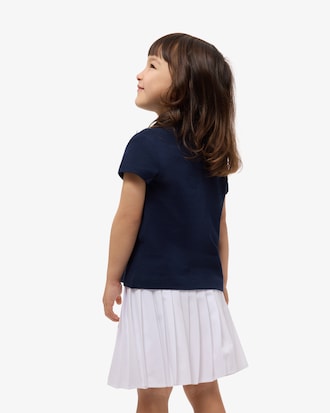 Scalloped Collar Piqu&eacute; Polo Shirt