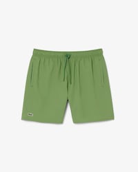 Mid Length Monochrome Swim Trunks