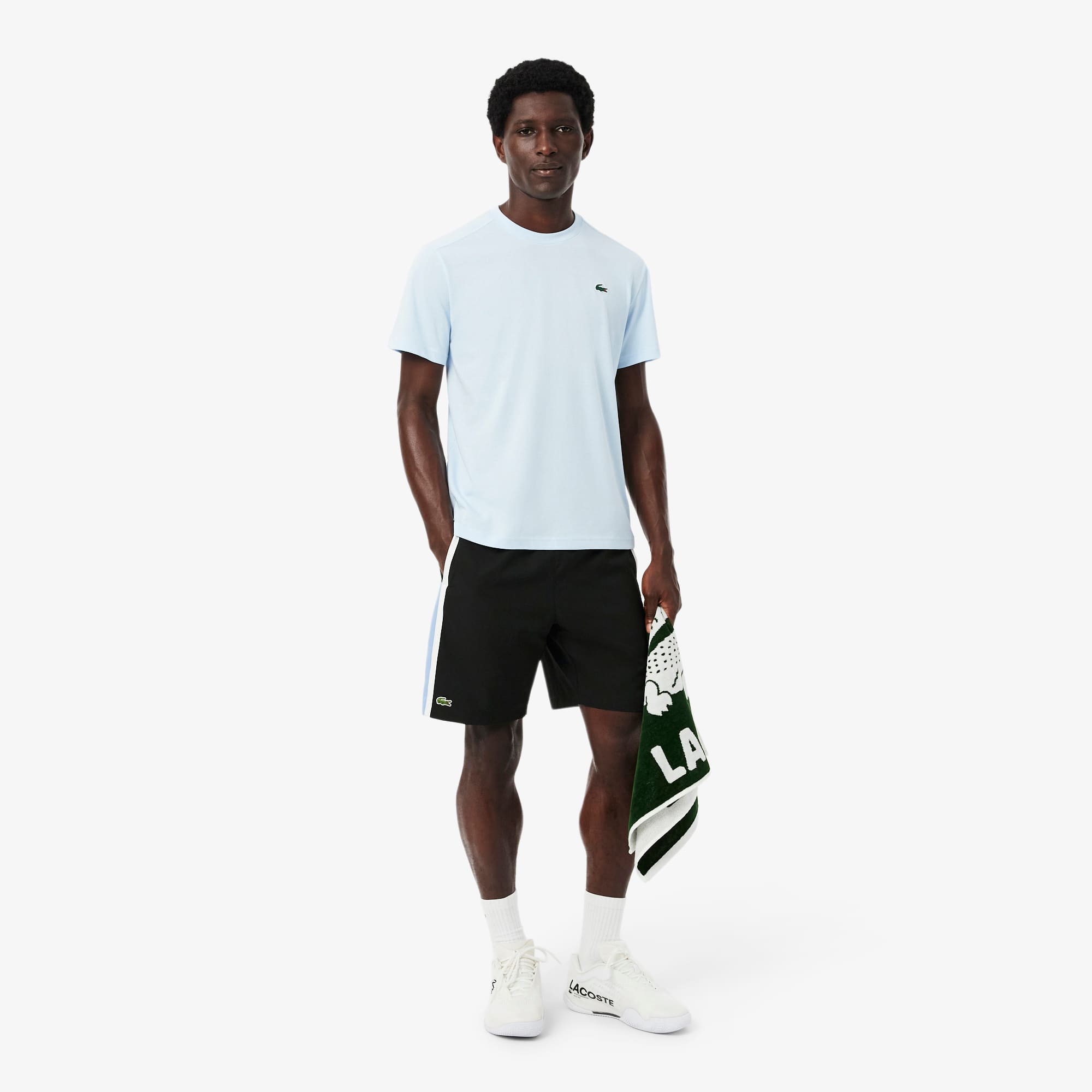 Lightweight Colour-Block Stripe Tennis Shorts - Shorts - New In