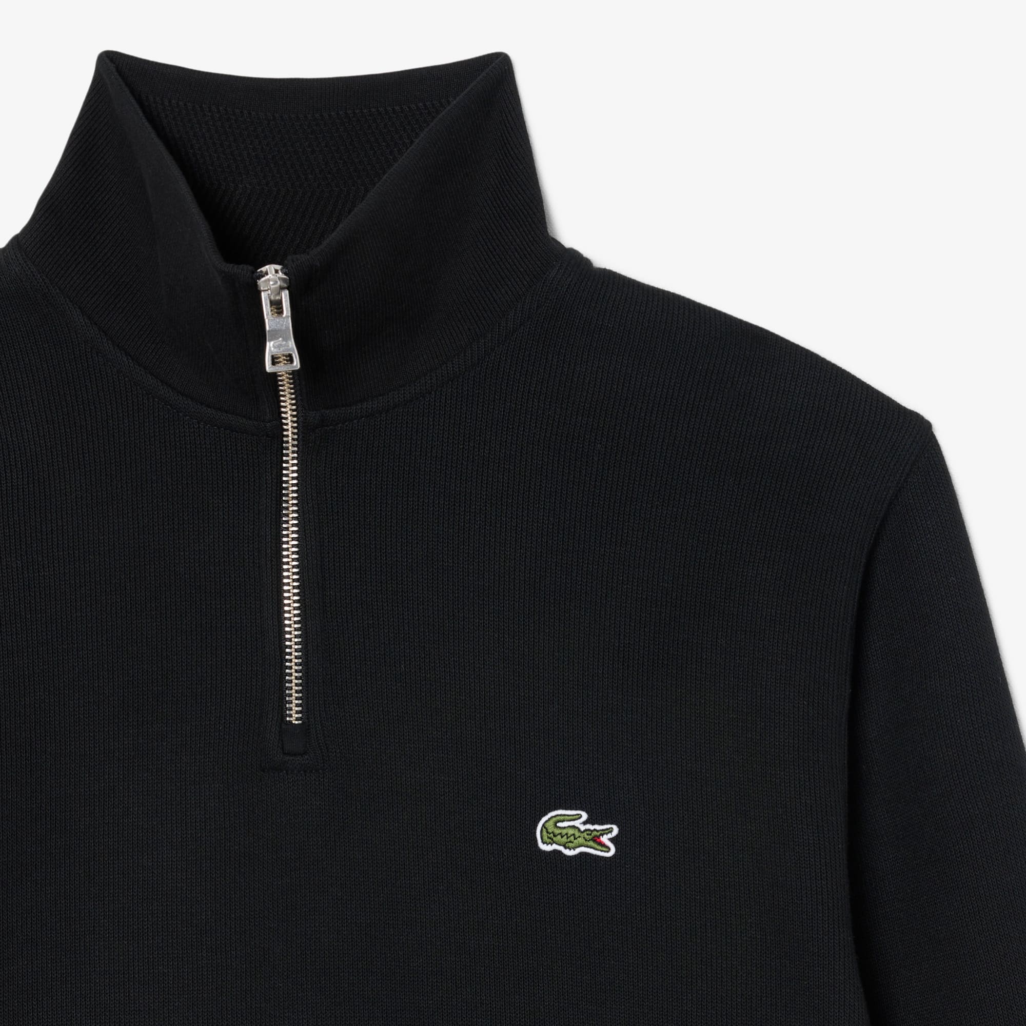 Zip-Up High Neck Interlock Sweatshirt - Men's Sweatshirts - New In