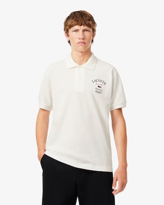 Classic Fit Embroidered Petit Piqu&eacute; Polo Shirt