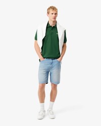 Straight Fit Denim Bermuda Shorts