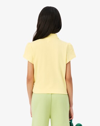 Scalloped Collar Piqu&eacute; Polo Shirt
