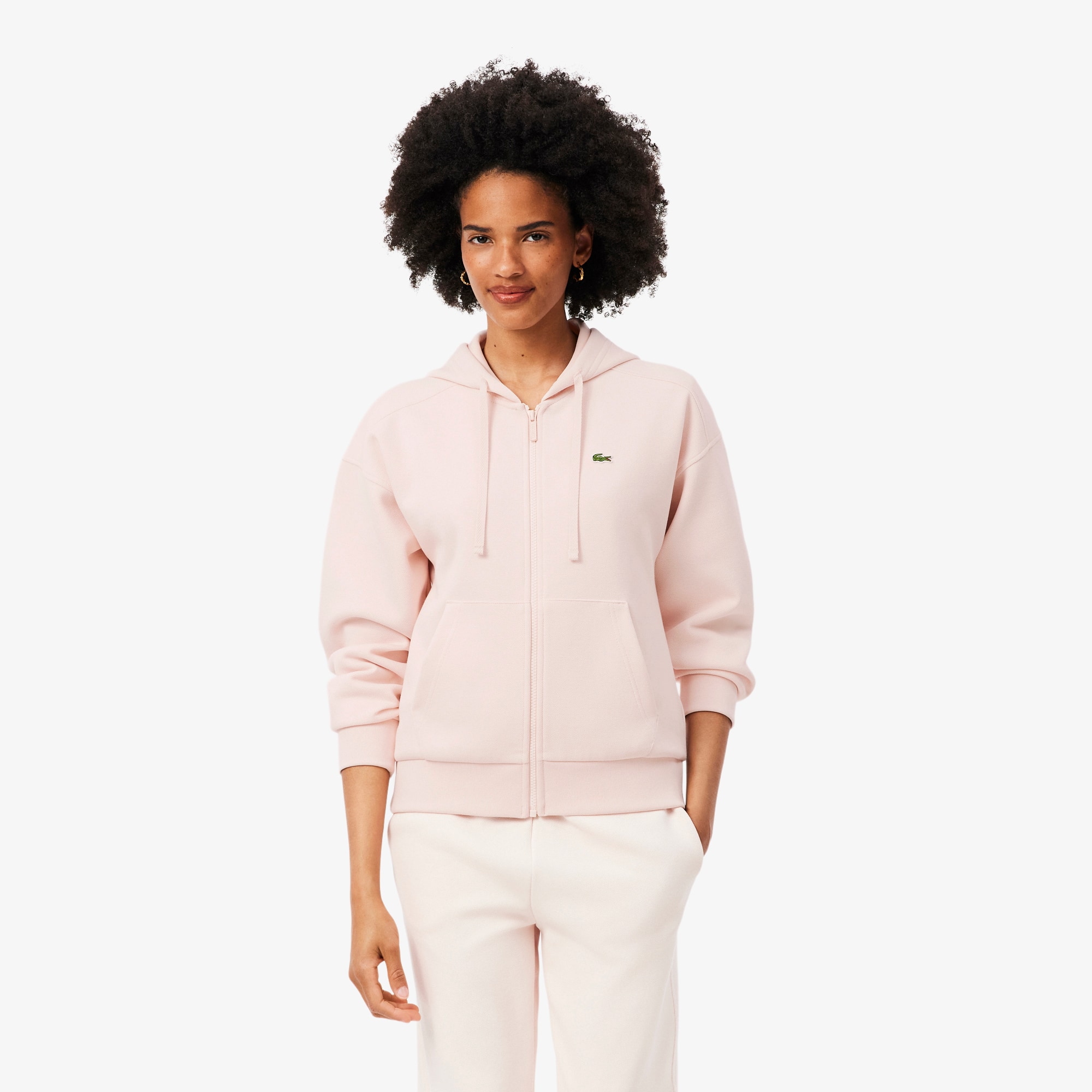 Zipped Piqué Hoodie - undefined - New In 2026 | Lacoste