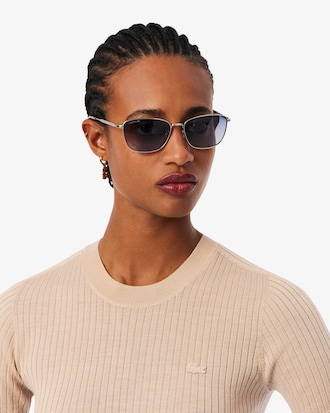 Short Sleeved Merino Wool Rib Knit Sweater