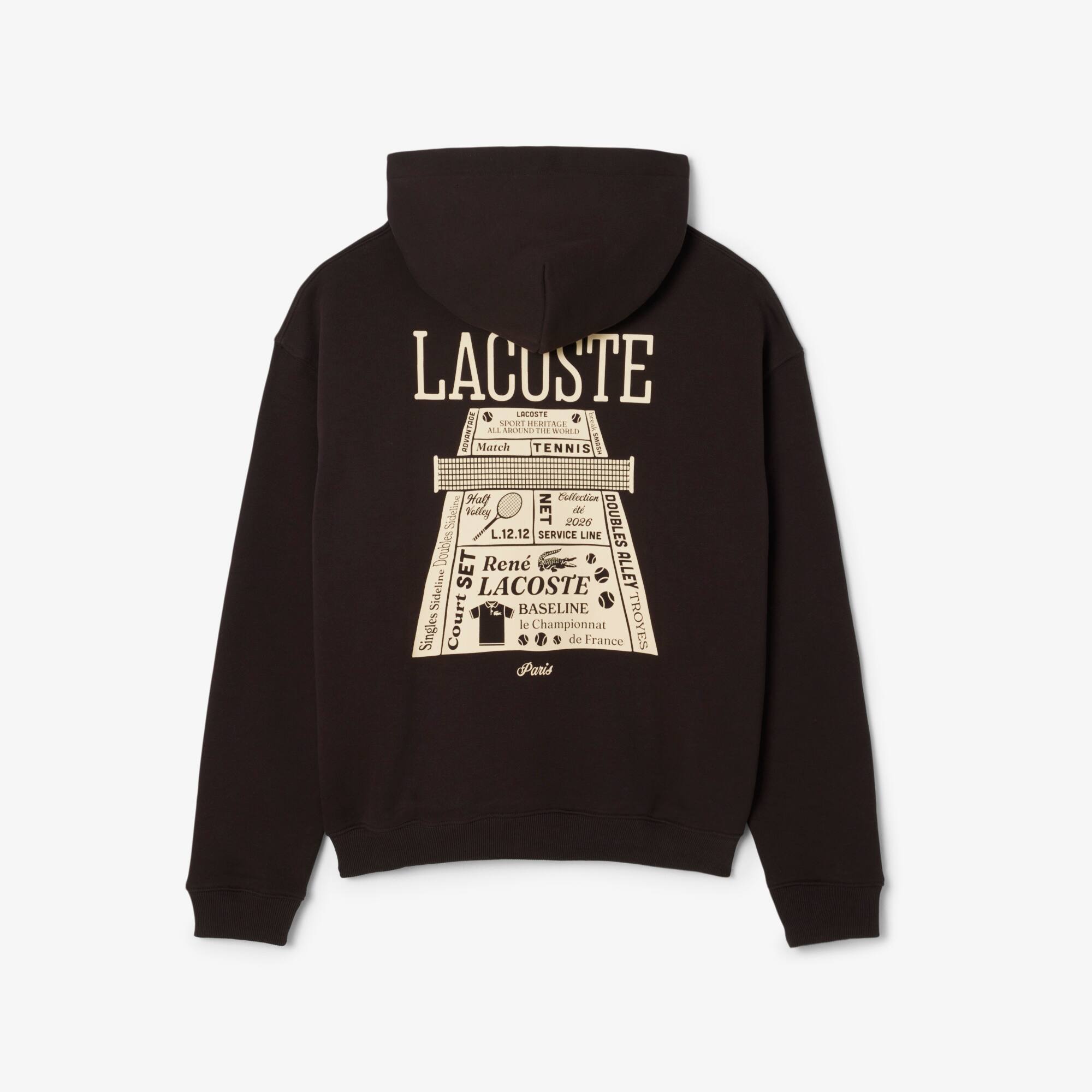 Loose Fit Printed Hoodie - Men's Sweatshirts - New In 2026 | Lacoste
