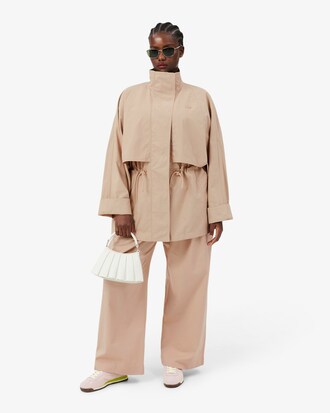 Mid Length Water-Repellent Oversized Parka
