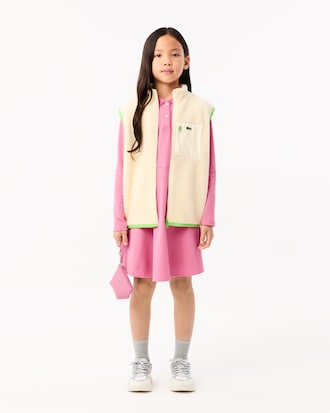Long Sleeved Stretch Piqué Polo Dress