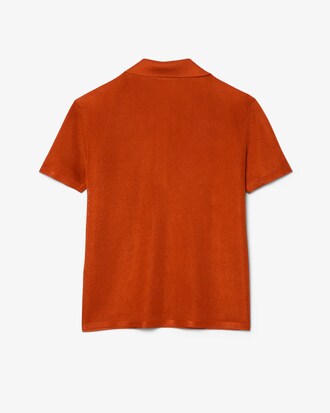 Runway Slim Fit Satin Piqu&eacute; Polo Shirt