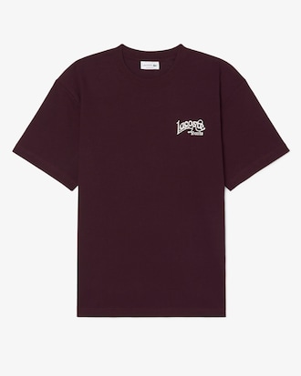 Heavy Cotton Jersey Embroidery Accent T-shirt
