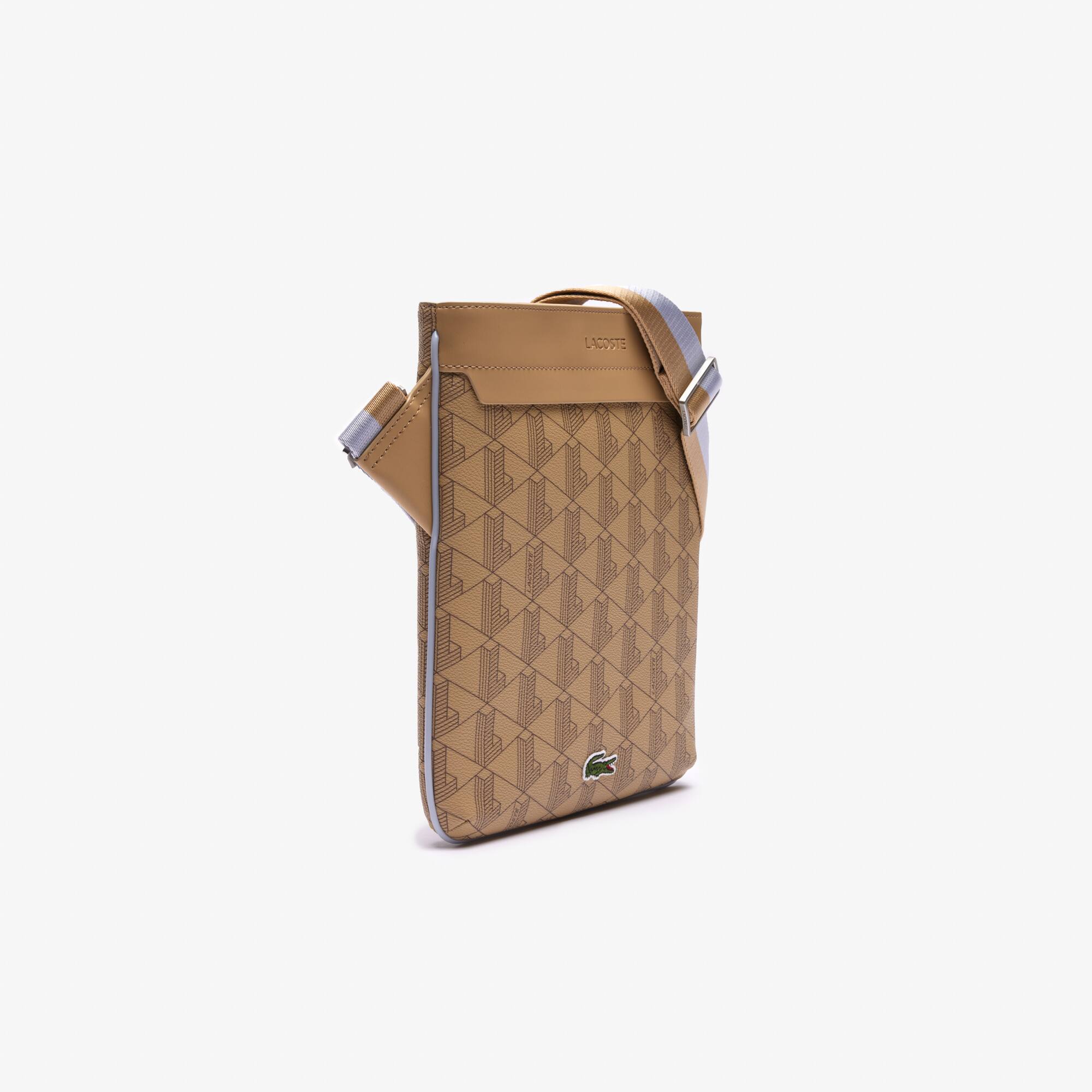 The Blend Monogram Print Slimline Shoulder Bag - Men