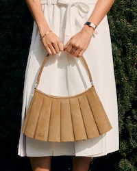 Medium Lenglen Suede Leather Purse