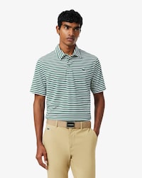 Regular Fit Ultra Dry Striped Golf Polo Shirt