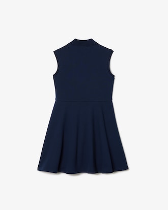 Sleeveless Stretch Piqué Polo Dress