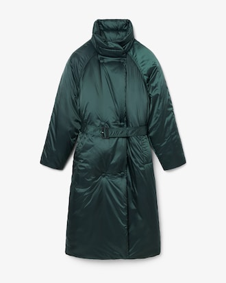 Runway Long Iridescent Puffed Jacket