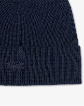 Ribbed Cuff Wool Beanie