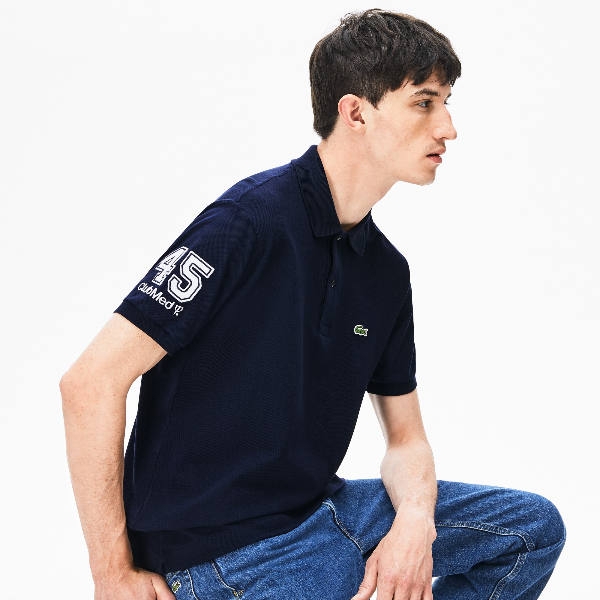 Men's Lacoste Regular Fit Club Med Polo Shirt Men's Short Sleeves