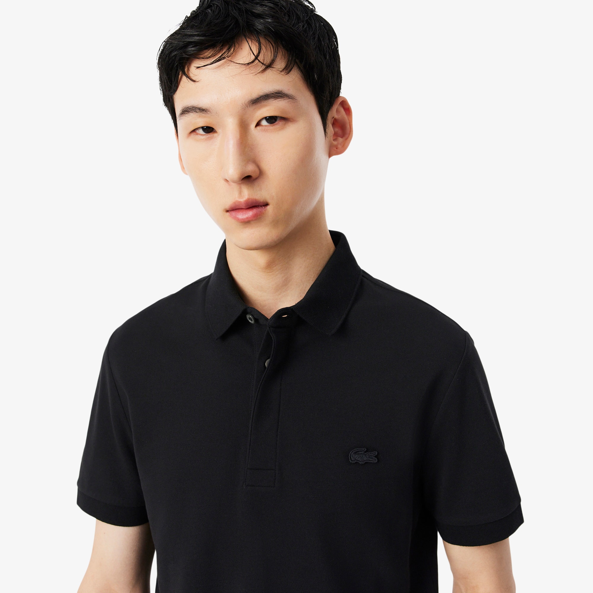 Regular Fit Paris Stretch Piqué Polo Shirt - Men's Short Sleeves