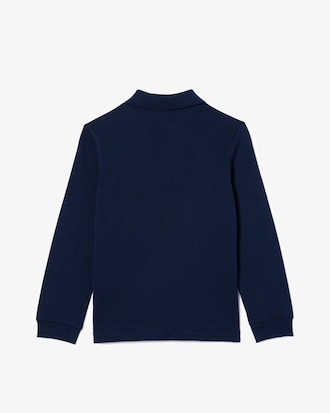 Long Sleeve Petit Piqué Polo Shirt