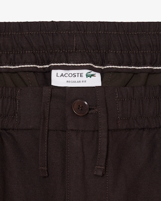 Regular Fit Linen Blend Twill Shorts