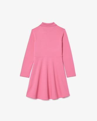 Long Sleeved Stretch Piqué Polo Dress