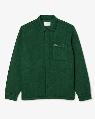 Wool Blend Felt Overshirt