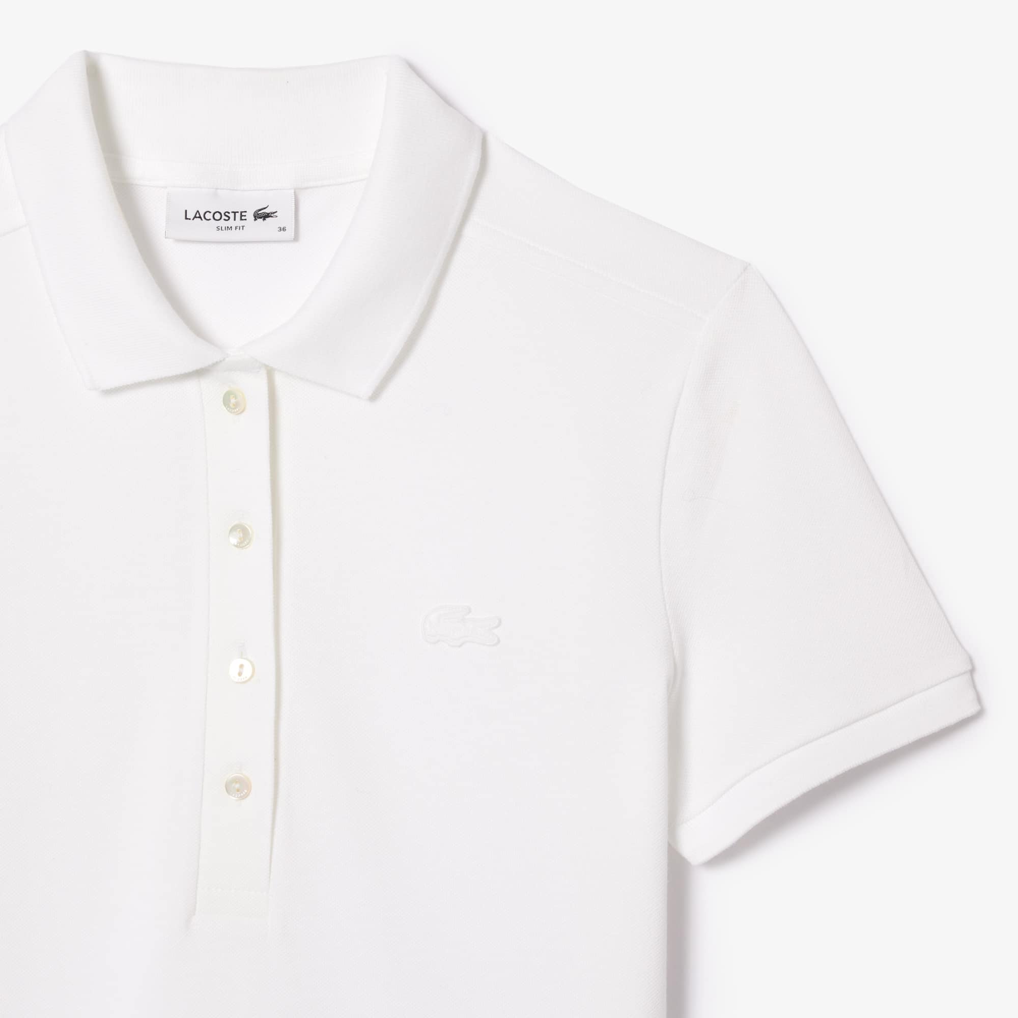 Tシャツ・カットソー LACOSTE Woman Polo Shirt White PF5462 001 Lacoste Outlet: Polo shirt women - White | Lacoste polo
