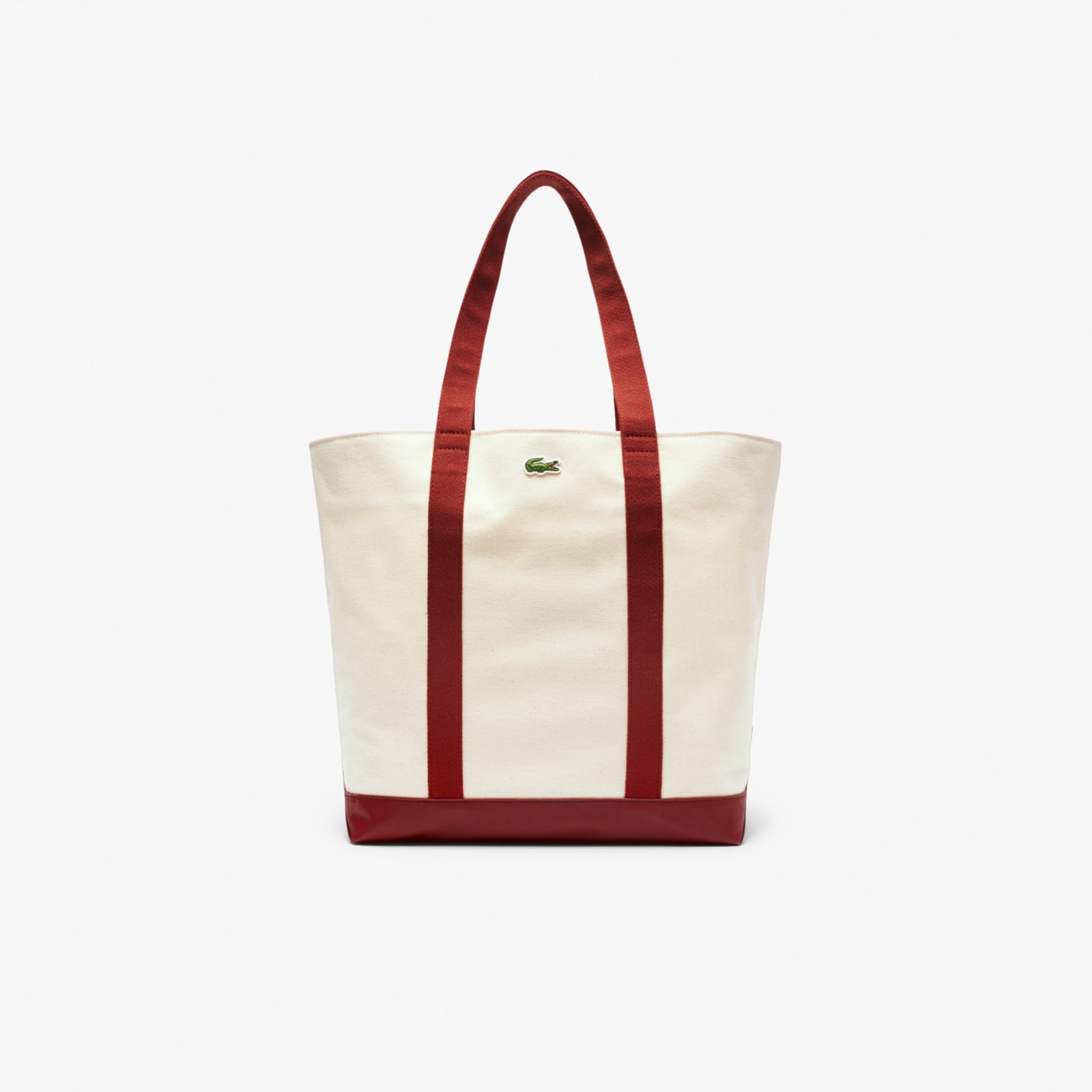 Lacoste｜ (Roland-Garros Edition Canvas Tote (NF4943RG-Q Unisex Roland-Garros Edition Tote - Women's Collection - New