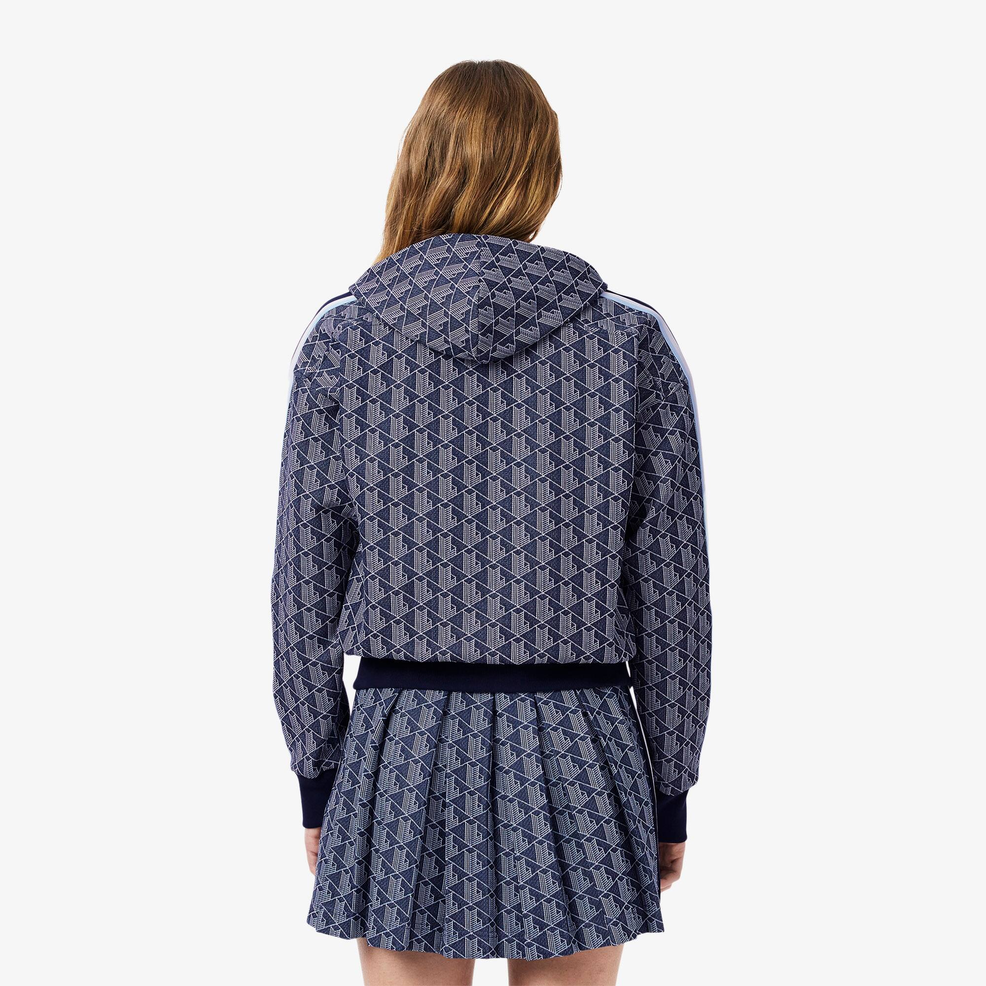 トップス LACOSTE Monogram Jacquard Track Jacket Lacoste Monogram Jacquard Track Jacket In Black | ModeSens